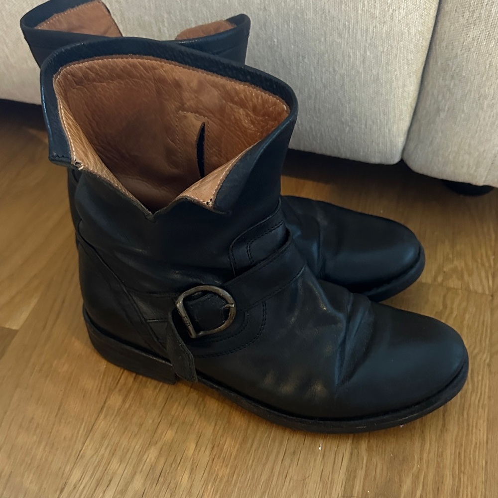 Fiorentini + Baker Black Ankle Boots